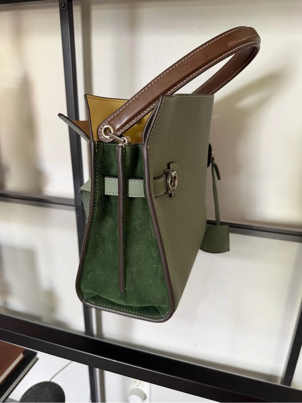 Rare Tory Burch Lee Radziwill Pebbled Small Double Bag